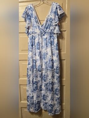 Peach Love California | Dresses | Peach Love California Abstract Maxi Dress  In Cream And Black | Poshmark